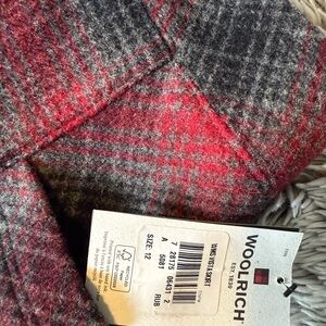 Woolrich Red and Gray Checkered Skirt